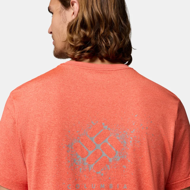 Columbia Orange Men's Parsons Point Hiking T-Shirt for Men | Best Price UAE